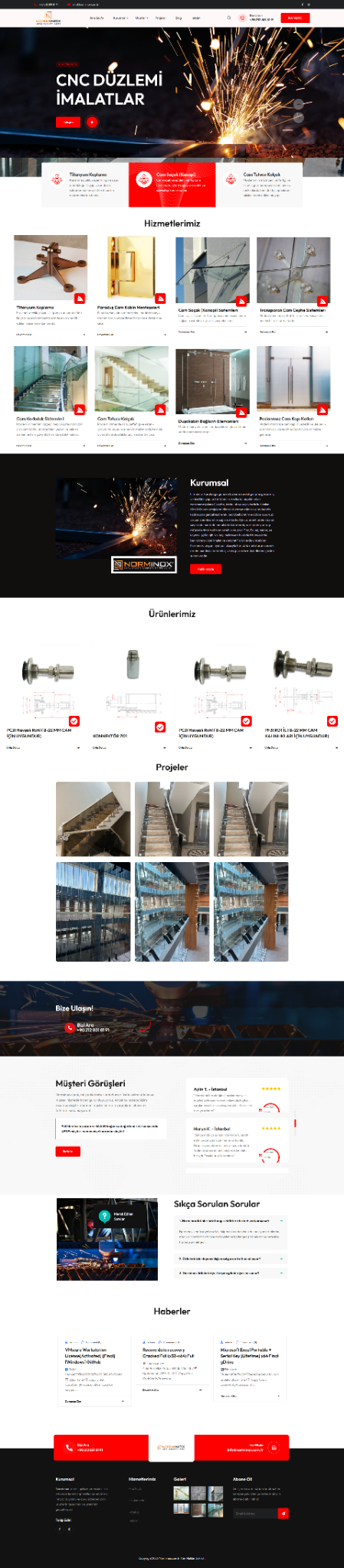 Norminox site ekran görüntüsü